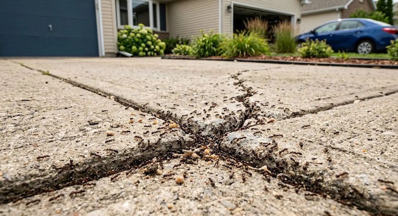 Infestation de fourmis de pavé et élimination de monticules de sable