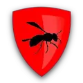 Icône de bouclier illustrant la destruction de nids de guêpes